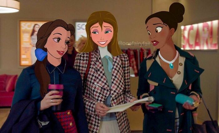 Artista coloca personagens da Disney em todos os tipos de cenários estranhos (55 fotos) 45