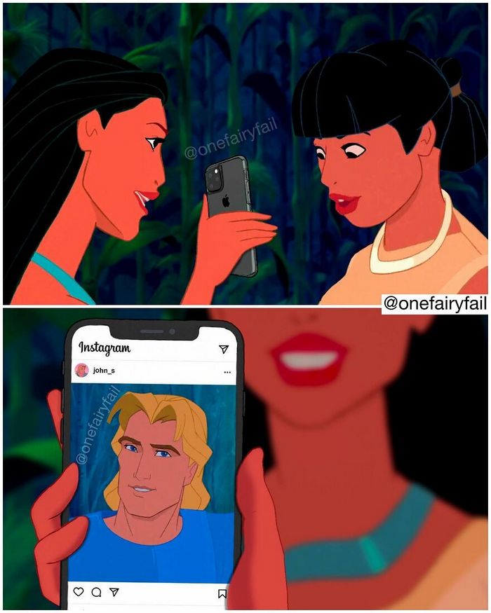 Artista coloca personagens da Disney em todos os tipos de cenários estranhos (55 fotos) 51