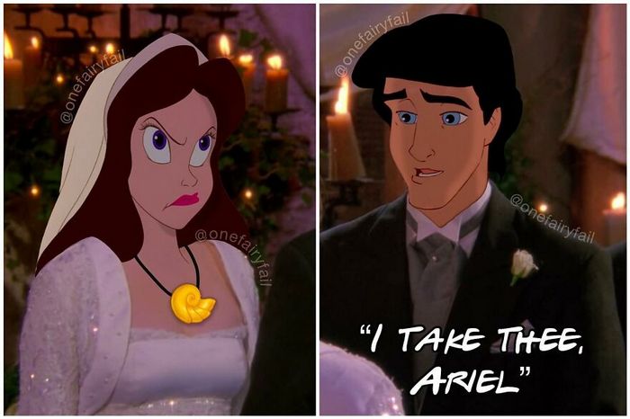 Artista coloca personagens da Disney em todos os tipos de cenários estranhos (55 fotos) 53