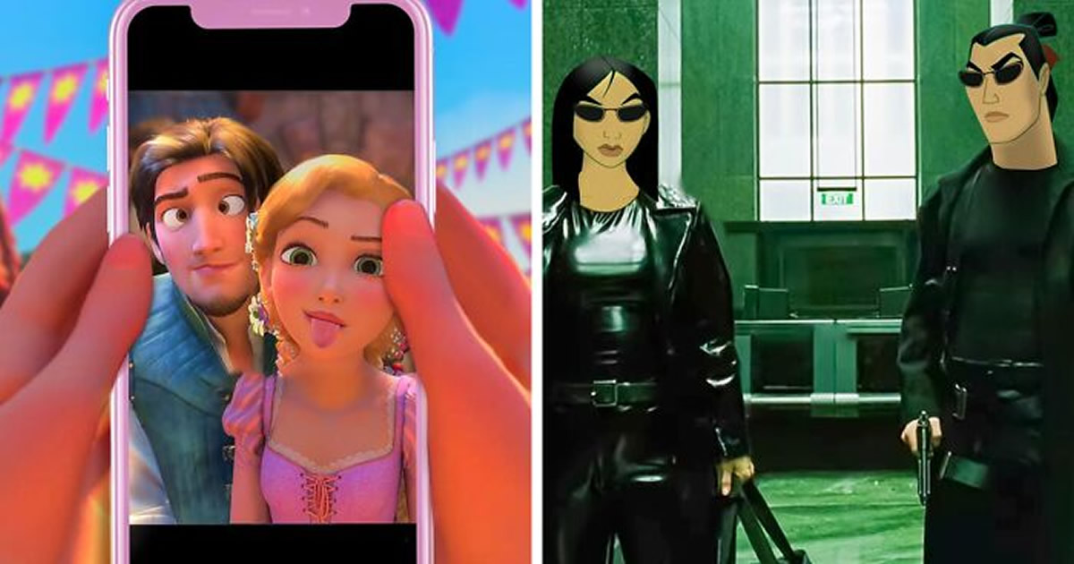Artista coloca personagens da Disney em todos os tipos de cenários estranhos (55 fotos)