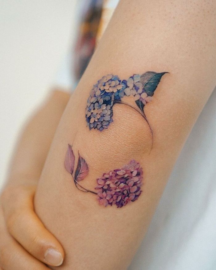 Artista coreana cria belas tatuagens que parecem pinturas em aquarela (42 fotos) 2