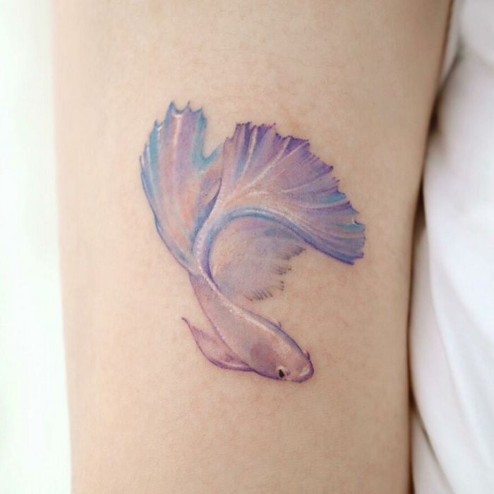 Artista coreana cria belas tatuagens que parecem pinturas em aquarela (42 fotos) 10