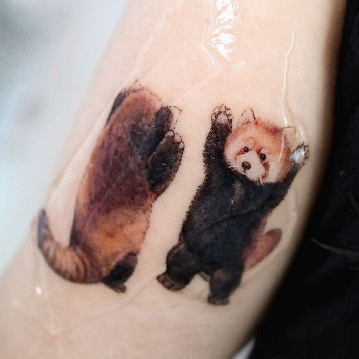 Artista coreana cria belas tatuagens que parecem pinturas em aquarela (42 fotos) 15