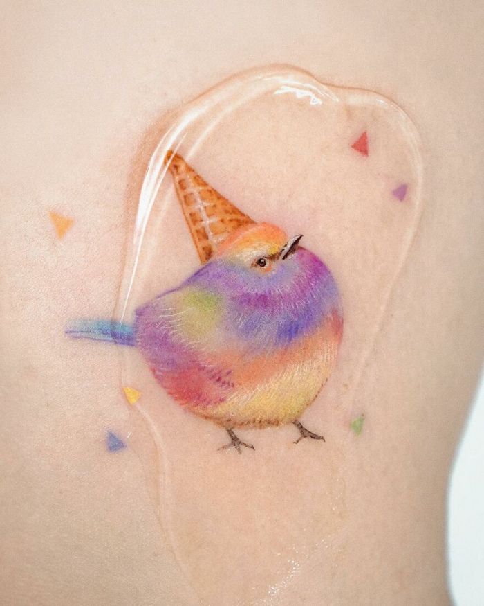 Artista coreana cria belas tatuagens que parecem pinturas em aquarela (42 fotos) 17 Artista coreana cria belas tatuagens que parecem pinturas em aquarela (42 fotos) 17