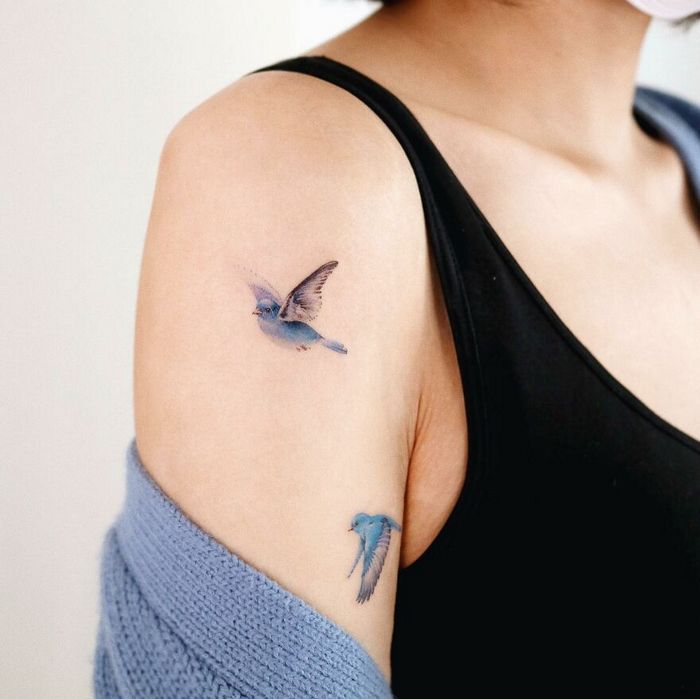 Artista coreana cria belas tatuagens que parecem pinturas em aquarela (42 fotos) 19 Artista coreana cria belas tatuagens que parecem pinturas em aquarela (42 fotos) 19