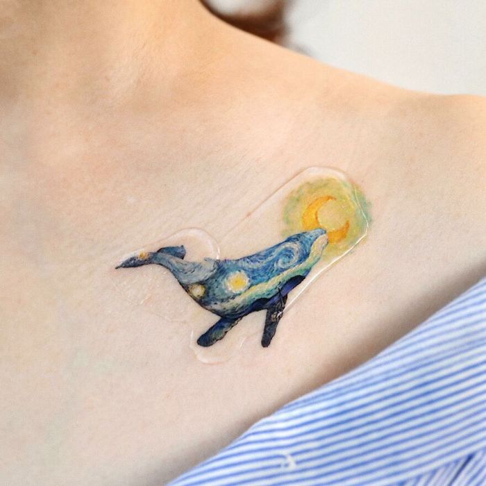 Artista coreana cria belas tatuagens que parecem pinturas em aquarela (42 fotos) 27 Artista coreana cria belas tatuagens que parecem pinturas em aquarela (42 fotos) 27