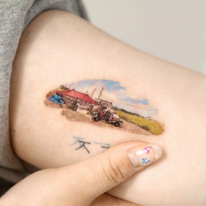 Artista coreana cria belas tatuagens que parecem pinturas em aquarela (42 fotos) 28