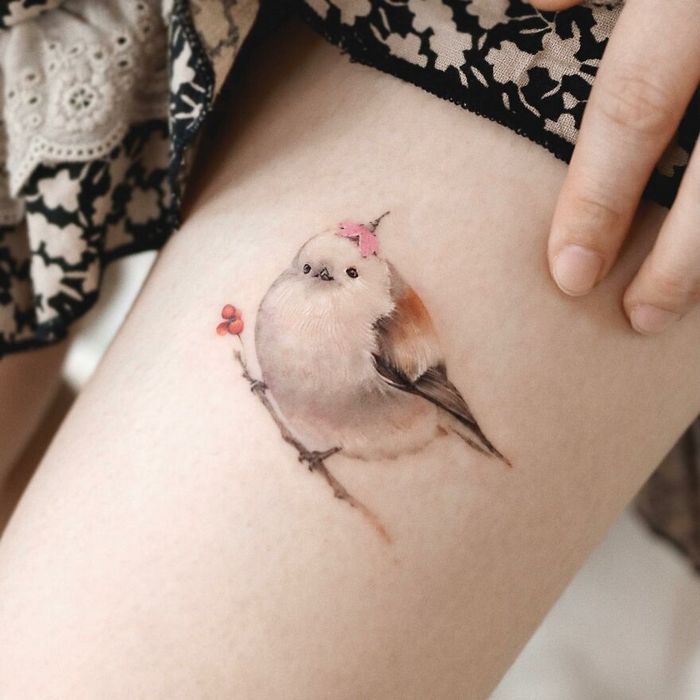 Artista coreana cria belas tatuagens que parecem pinturas em aquarela (42 fotos) 39