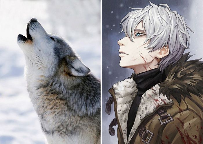 Artista coreano transforma animais em personagens de anime, mantendo suas características (17 fotos) 5
