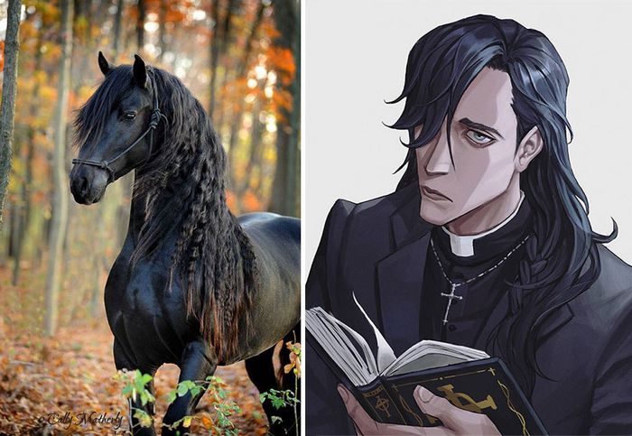 Artista coreano transforma animais em personagens de anime, mantendo suas características (17 fotos) 10