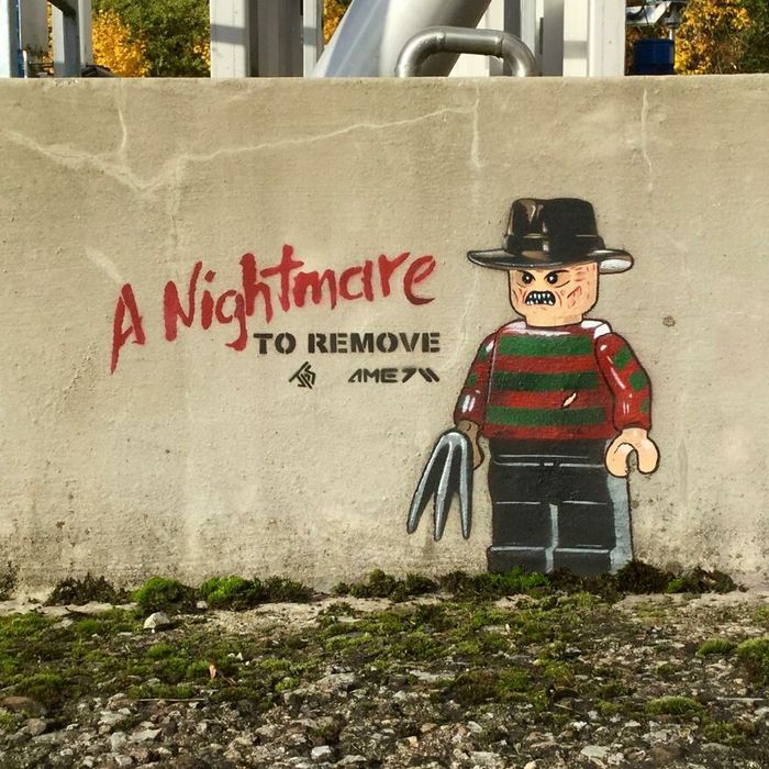 Artista torna as ruas divertidas ao criar grafites que interagem com o ambiente (46 fotos) 15