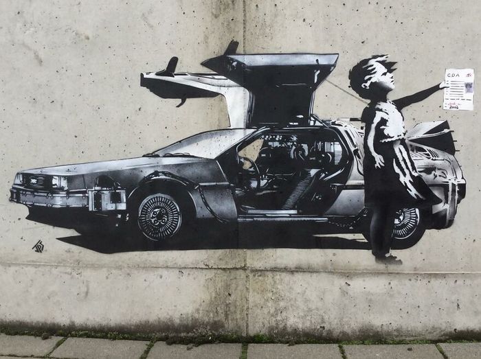 Artista torna as ruas divertidas ao criar grafites que interagem com o ambiente (46 fotos) 38