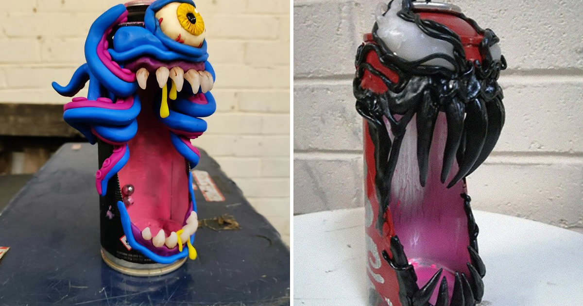 Artista transforma latas velhas em criaturas de fantasia (14 fotos)