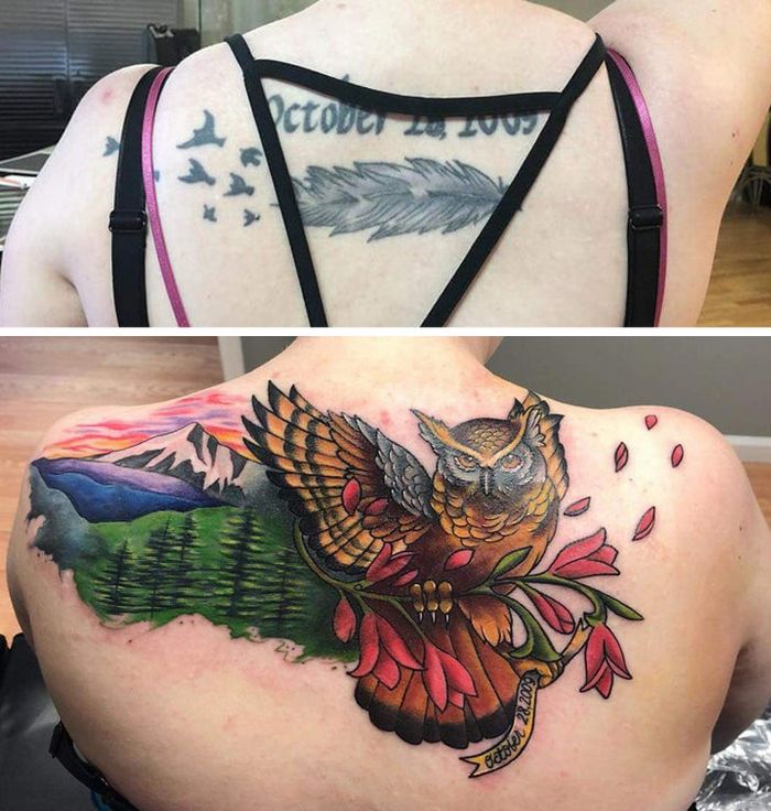 24 correção de tatuagem que transformaram desenho sem graça em algo verdadeiramente original 21