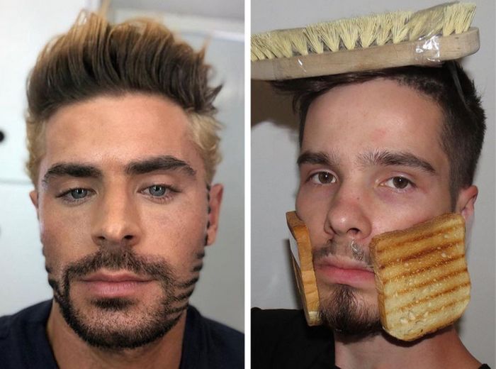 Rapaz recria fotos de famosos com resultados muito engraçados (30 fotos) 1