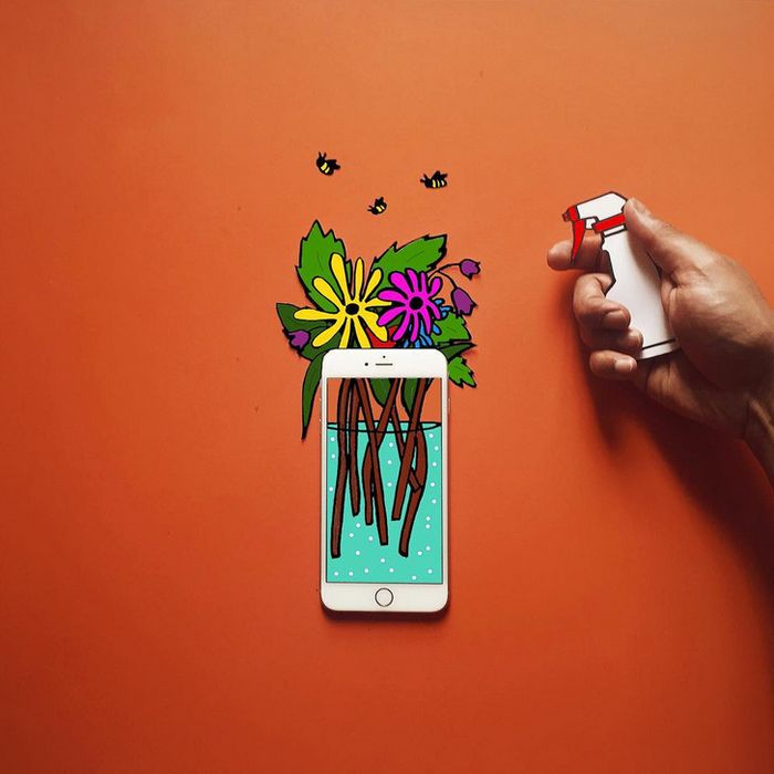 Um artista cria pequenos mundos imaginários com seu iPhone (25 fotos) 14