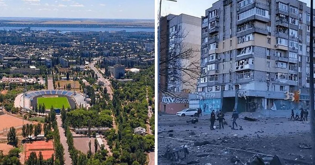 Antes e depois: 20 fotos devastadoras da Ucrânia que mostram a rapidez com que a guerra destrói tudo 68