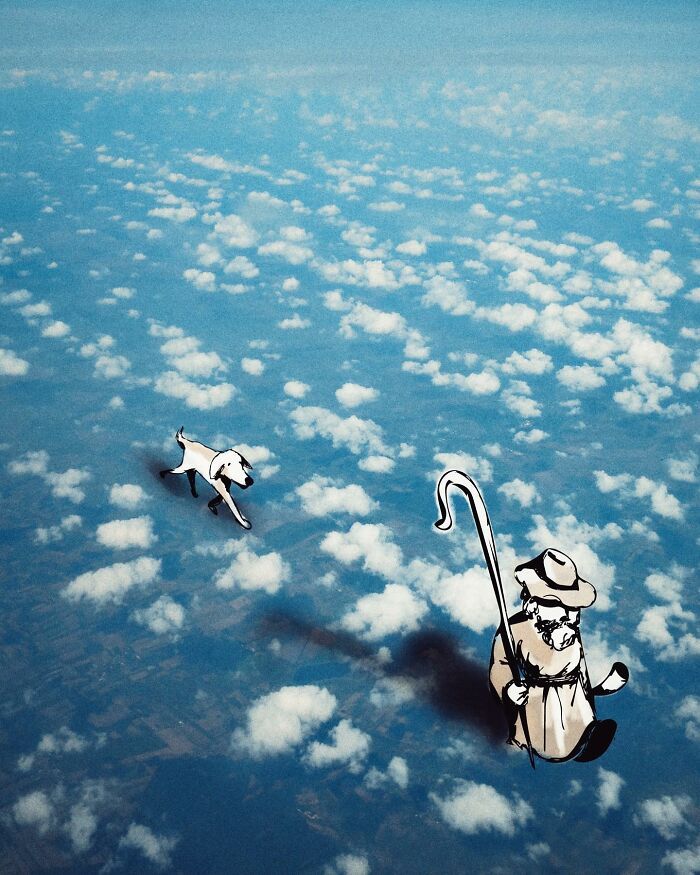 Artista de Praga desenha ilustrações interativas usando objetos do dia a dia (42 fotos) 4