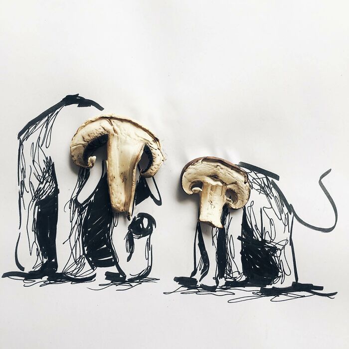 Artista de Praga desenha ilustrações interativas usando objetos do dia a dia (42 fotos) 6