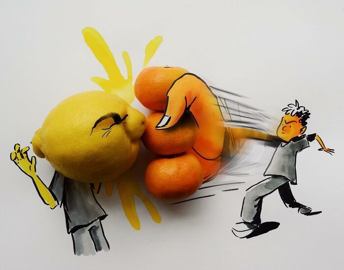 Artista de Praga desenha ilustrações interativas usando objetos do dia a dia (42 fotos) 9