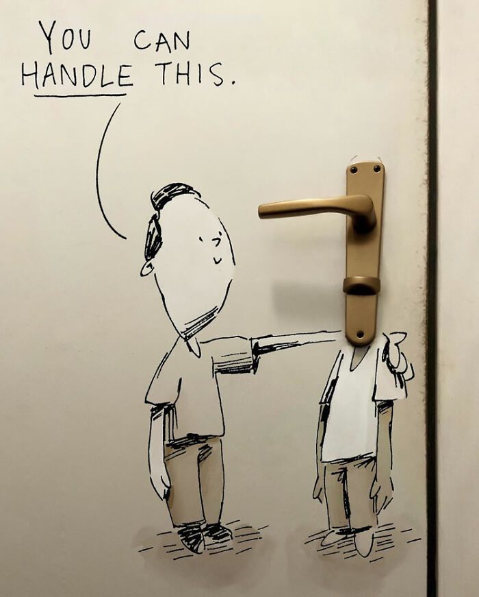 Artista de Praga desenha ilustrações interativas usando objetos do dia a dia (42 fotos) 34