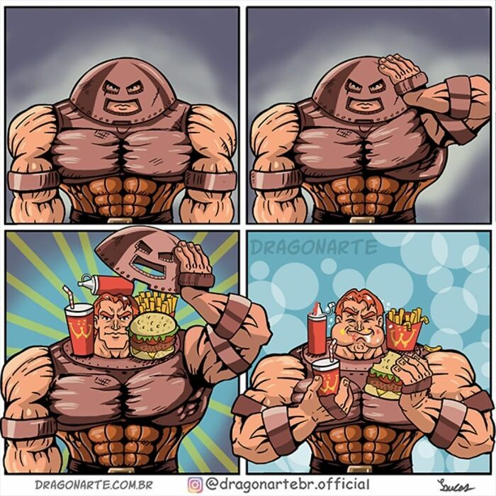 Artista mostra o que super-heróis e outros personagens famosos estão fazendo quando ninguém está olhando (34 quadrinhos) 17