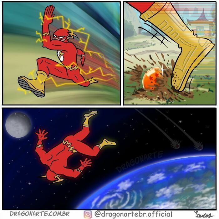 Artista mostra o que super-heróis e outros personagens famosos estão fazendo quando ninguém está olhando (34 quadrinhos) 34