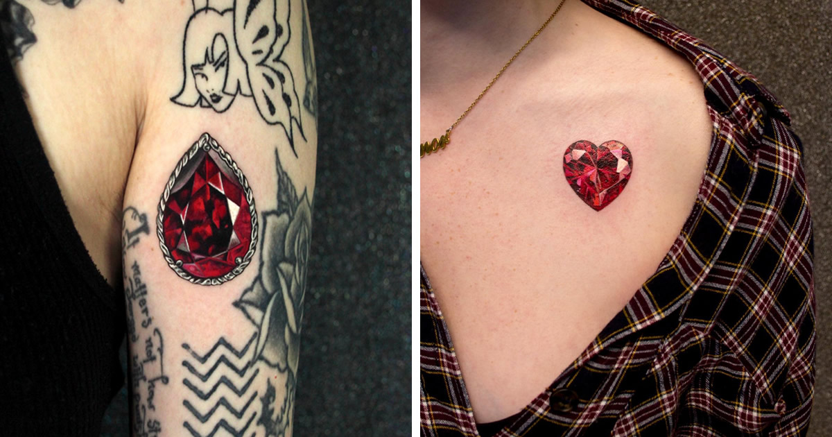 As pessoas vão a esta artista para fazer tatuagens de joias permanentes (40 fotos)