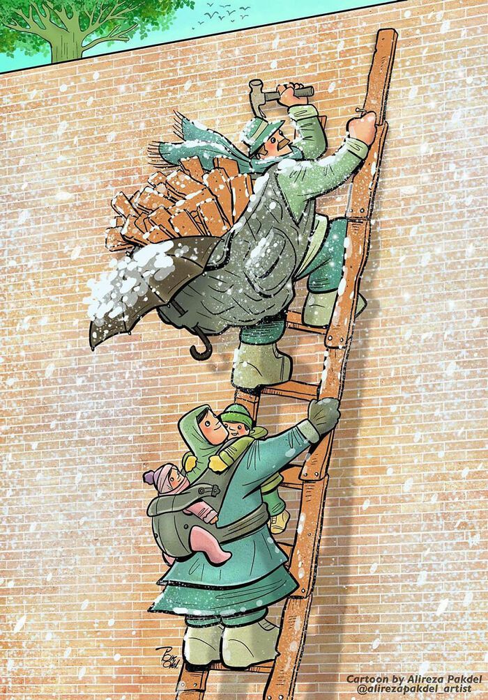 Falhas da sociedade: 30 ilustrações deste artista 2