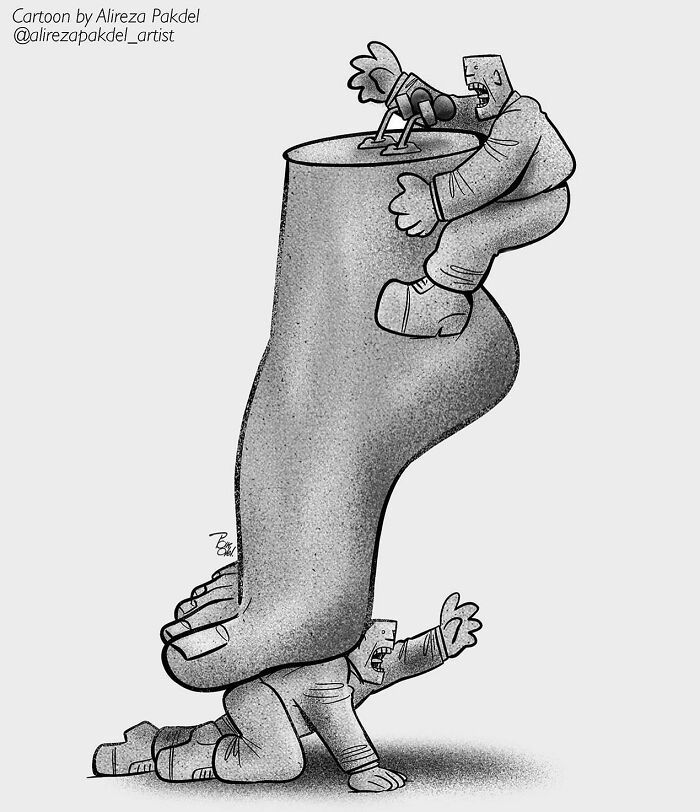 Falhas da sociedade: 30 ilustrações deste artista 11