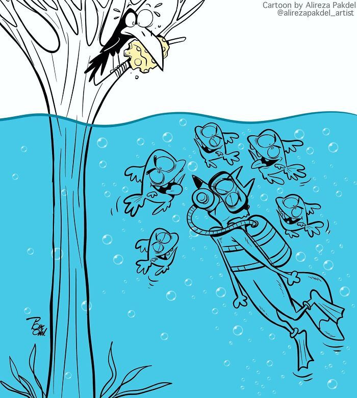 Falhas da sociedade: 30 ilustrações deste artista 15