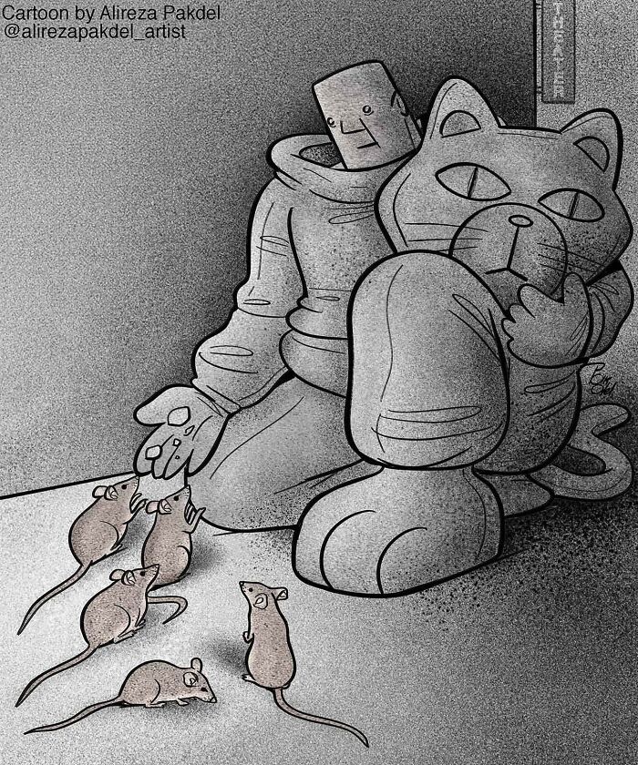 Falhas da sociedade: 30 ilustrações deste artista 16