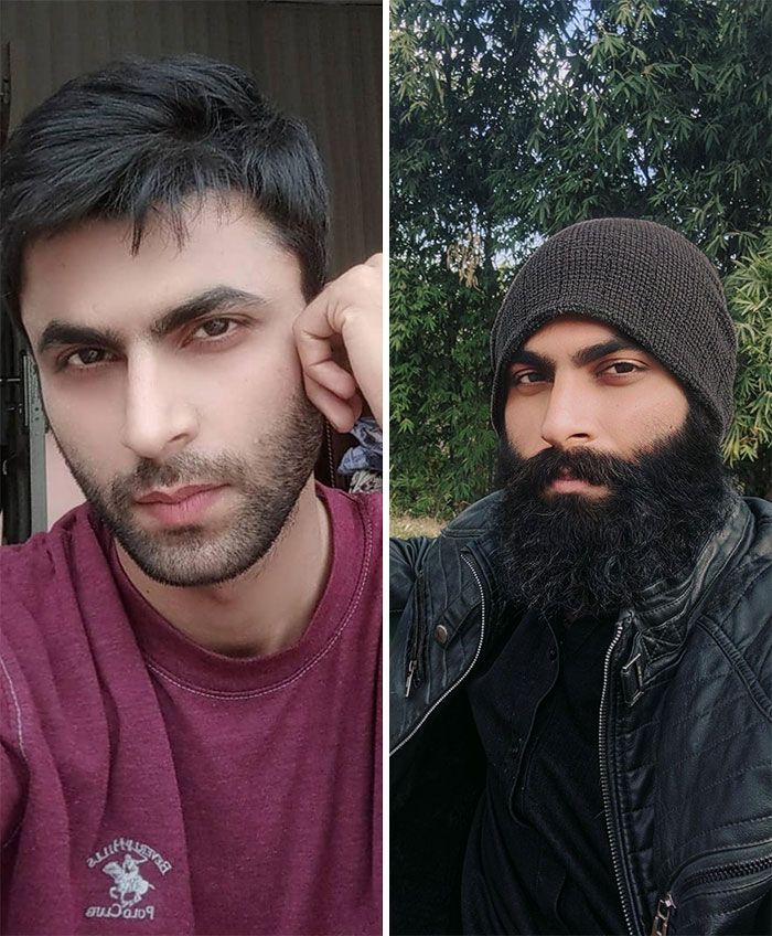 36 fotos antes e depois de homens que abandonaram as navalhas e deixaram suas barbas crescerem livremente 11