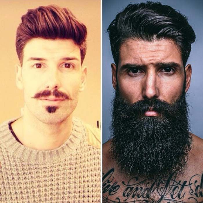 36 fotos antes e depois de homens que abandonaram as navalhas e deixaram suas barbas crescerem livremente 37