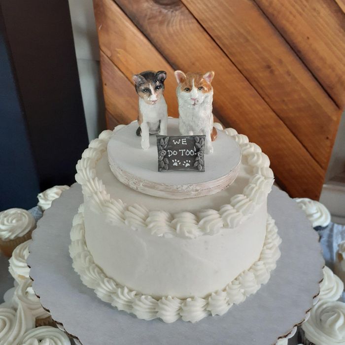 21 ideias criativas para o topo do bolo de casamento 9