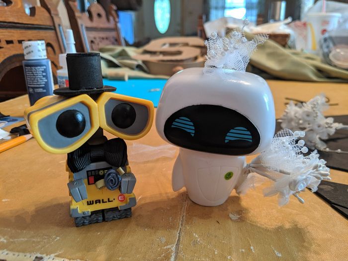 21 ideias criativas para o topo do bolo de casamento 17