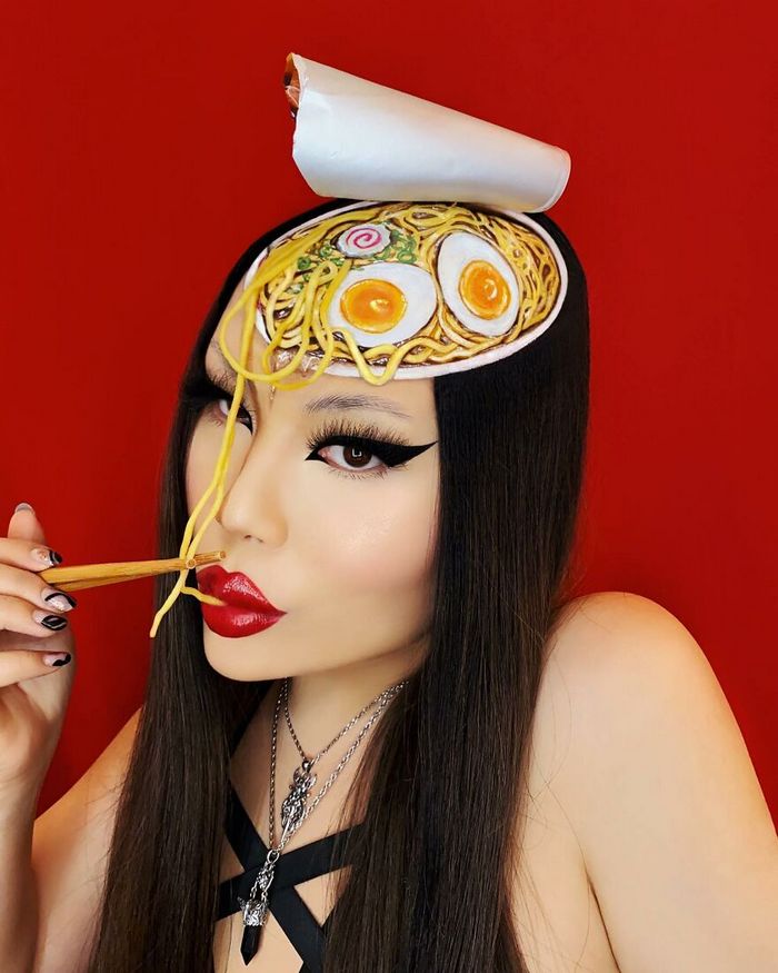 Maquiagem extraordinária: 42 looks de ilusão de ótica deste artista 19