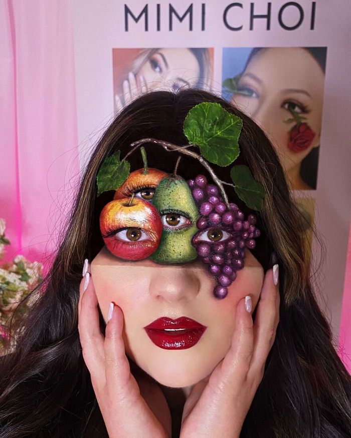 Maquiagem extraordinária: 42 looks de ilusão de ótica deste artista 42