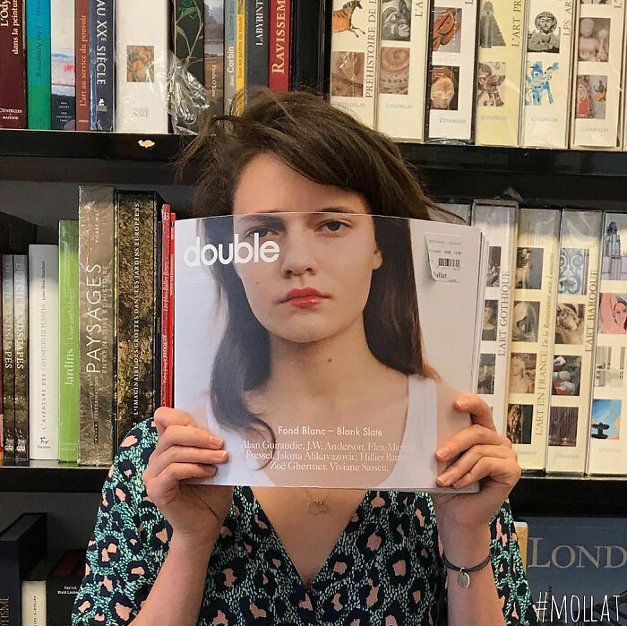 46 pessoas misturam vida com arte usando capas de livros 11