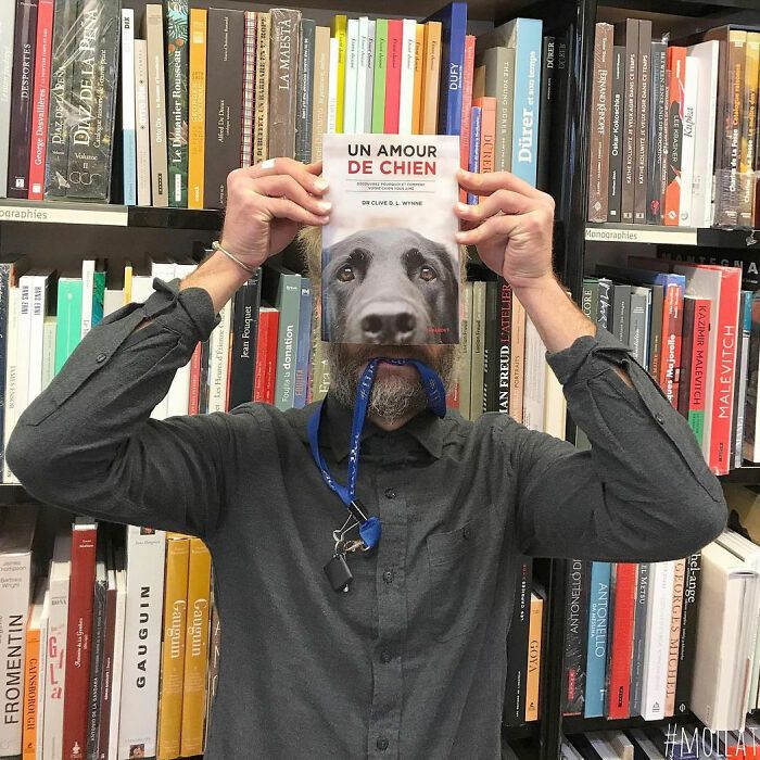 46 pessoas misturam vida com arte usando capas de livros 19