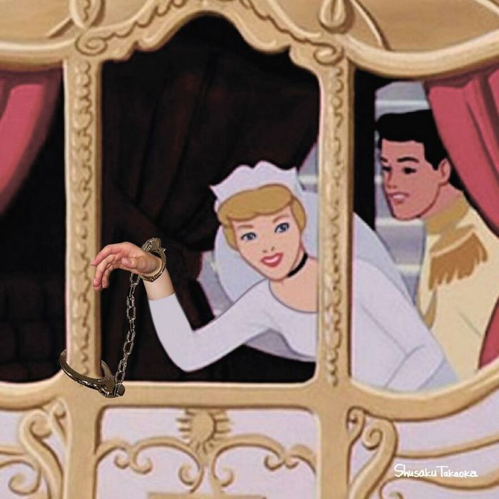 Artista coloca personagens da Disney em cenários não tão inocentes (16 fotos) 2