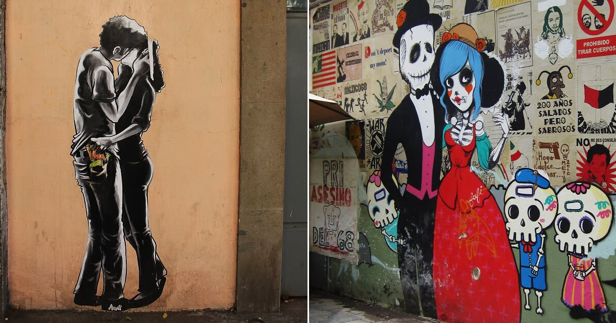 37 fotos de arte urbana interessante de rua mexicanas