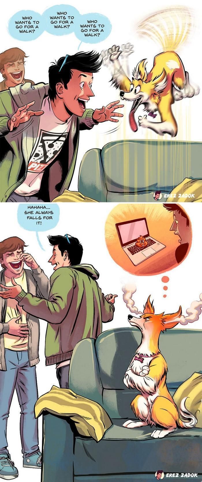 20 ilustrações fofas e tocantes que só os donos de cachorros vão entender 5