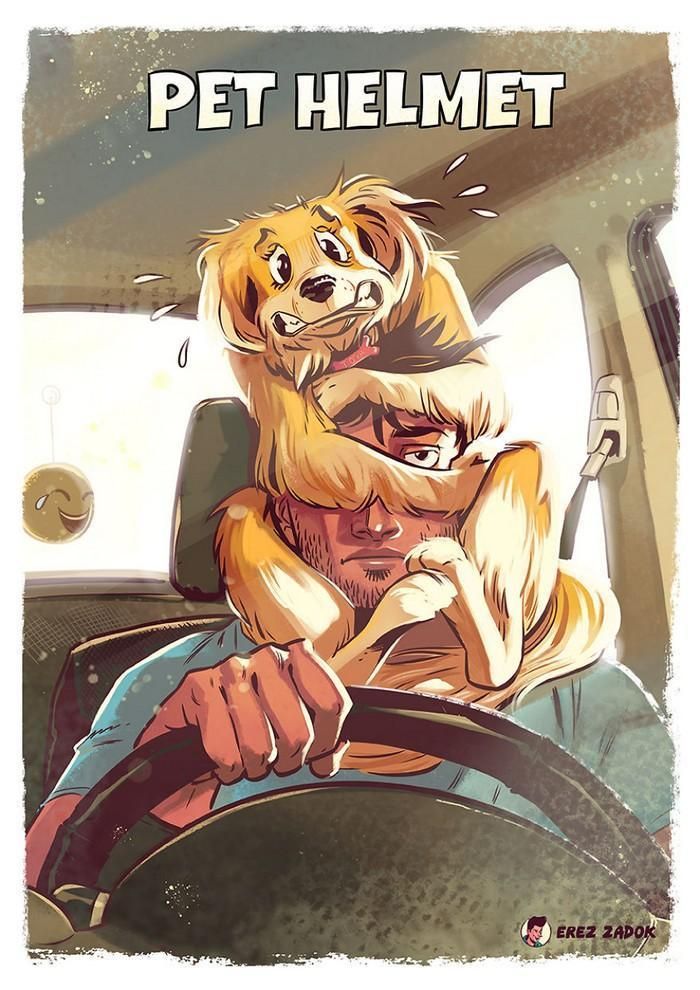 20 ilustrações fofas e tocantes que só os donos de cachorros vão entender 9