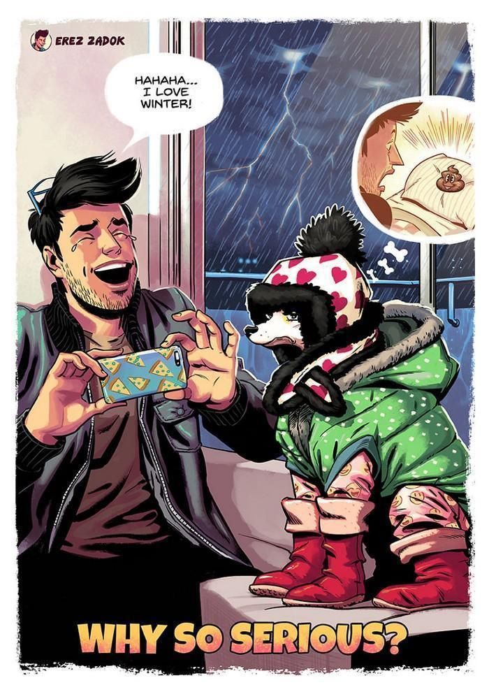 20 ilustrações fofas e tocantes que só os donos de cachorros vão entender 16