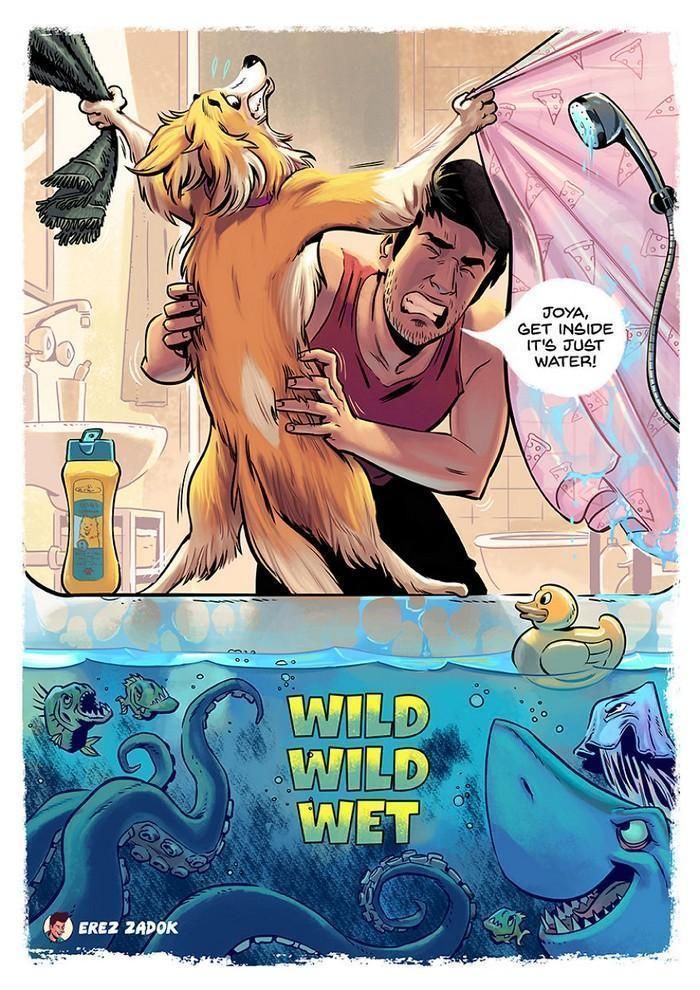 20 ilustrações fofas e tocantes que só os donos de cachorros vão entender 18