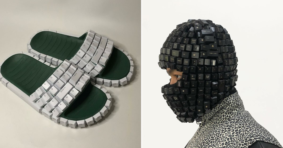 Artista cria objetos incríveis com teclas do teclados de computador (16 fotos)