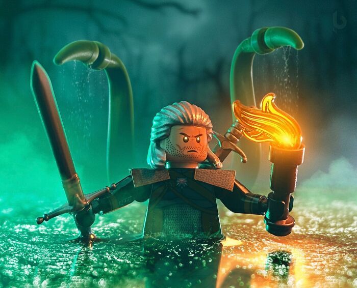 Artista decidiu usar Lego para recriar cenas populares de filmes e jogos (36 fotos) 24