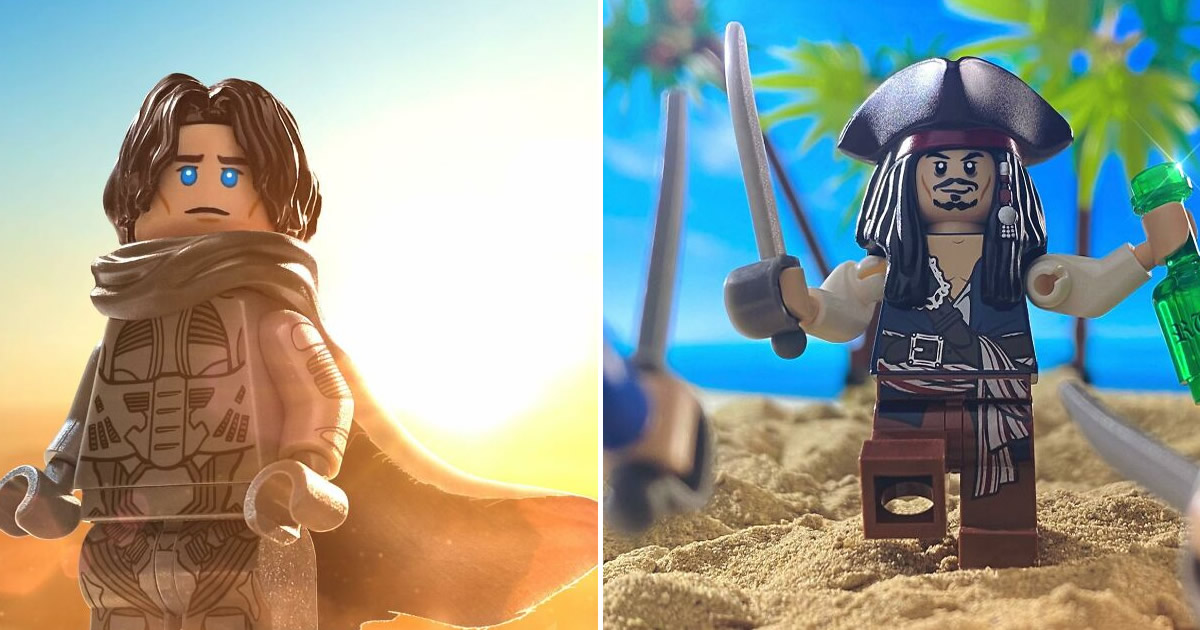 Artista decidiu usar Lego para recriar cenas populares de filmes e jogos (36 fotos)
