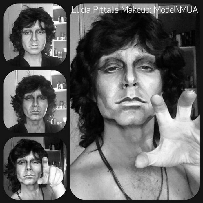 Artista italiana surpreende a internet com suas transformações usando apenas maquiagem (42 fotos) 16